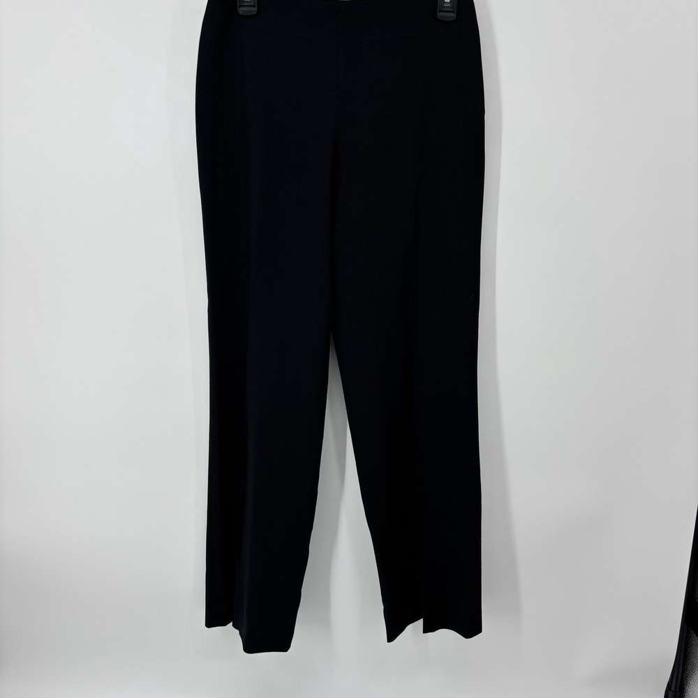 Gunex Black Dress Pants Women's Size 6 Made In Italy 97% Virgin Wool Career